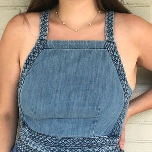 Anthropologie jean crop top